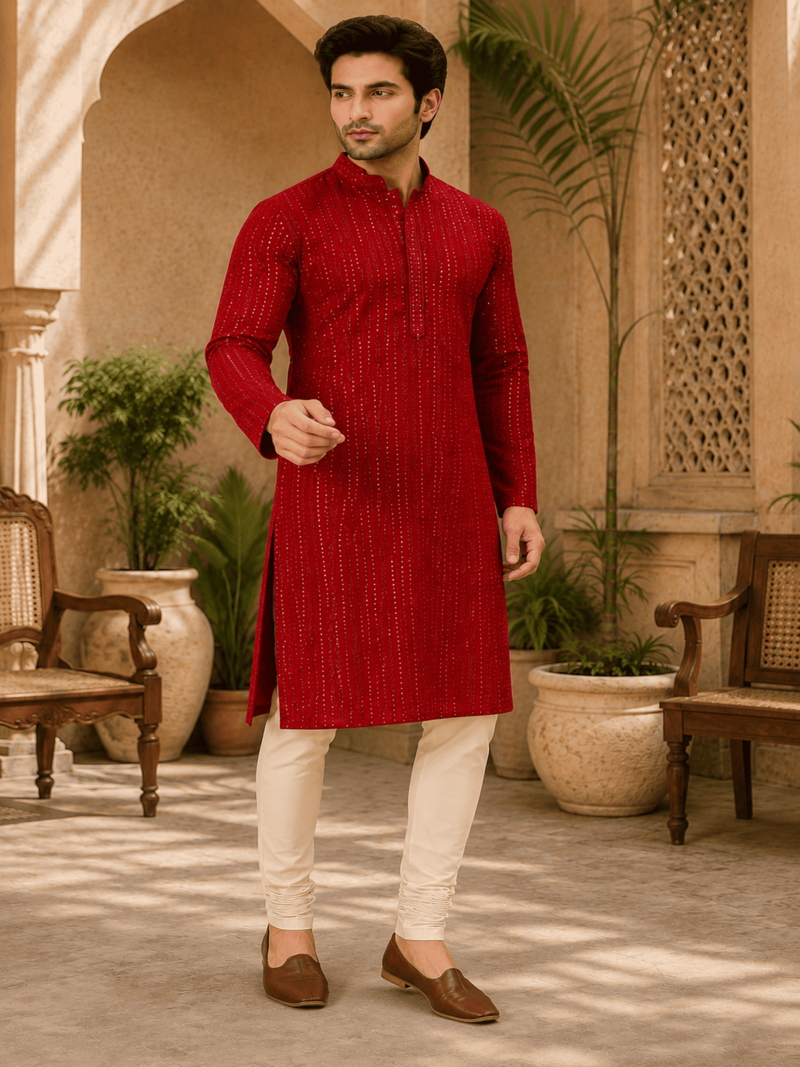 Crimson e embellished kurta set
