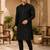 black embellished kurta set