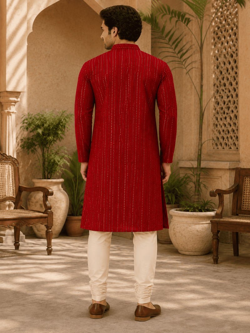 Crimson e embellished kurta set