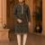  black embroidered  kurta set (with inner lining)
