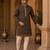  wine embroidered  kurta set with inner lining