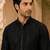 black embellished kurta set