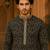  black embroidered  kurta set (with inner lining)