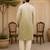 Sage green ombre printed  kurta set