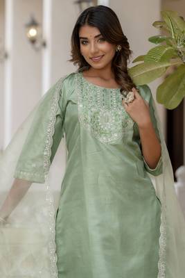Pastel premium designer festive wear readymade suit 3