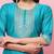 Sea-green premium designer festive wear readymade suit
