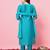 Sea-green premium designer festive wear readymade suit