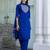 Blue premium designer festive wear readymade suit