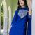 Blue premium designer festive wear readymade suit
