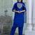 Blue premium designer festive wear readymade suit