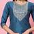 Teal-blue premium designer festive wear readymade suit