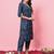 Teal-blue premium designer festive wear readymade suit