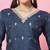 Teal-blue premium designer festive wear readymade suit