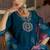 Teal-blue premium designer festive wear readymade suit