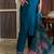 Teal-blue premium designer festive wear readymade suit