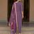 Lavender premium designer festive wear readymade suit