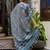 Teal premium designer festive wear readymade suit