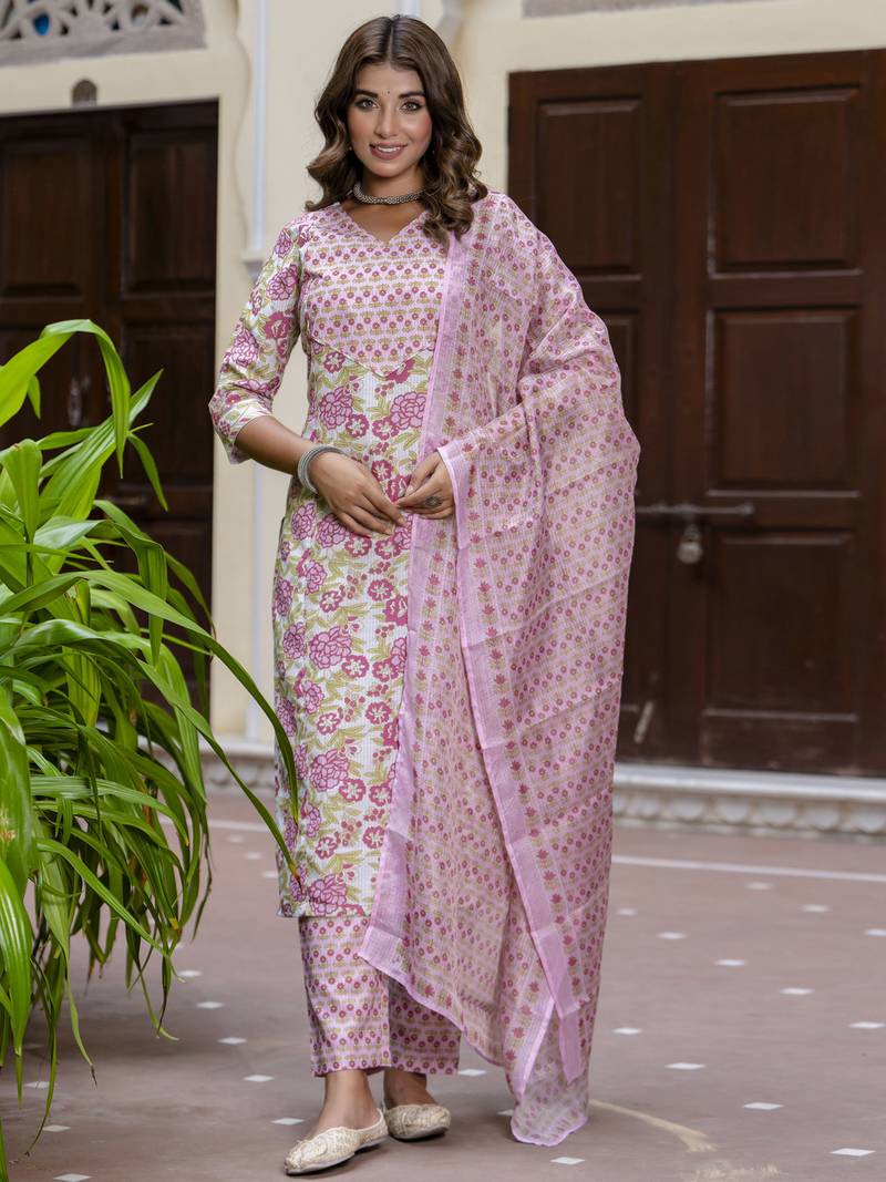 Purple premium designer festive wear readymade suit