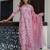 Purple premium designer festive wear readymade suit