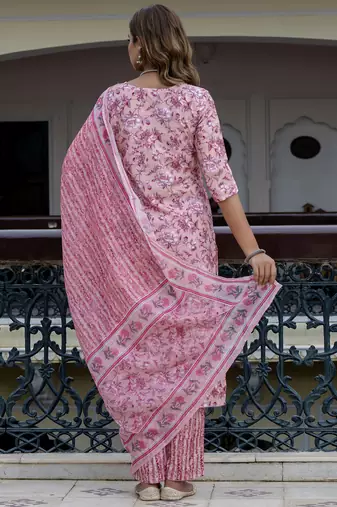 Purple premium designer festive wear readymade suit