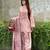 pink georgette readymade suit with digital printed work