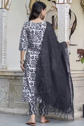 Blue premium designer festive wear readymade suit