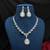 bridal necklace set, pear cut cubic zirconia wedding jewellery, teardrop earrings, prom statement set