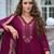 Red premium designer festive wear readymade suit