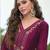 Red premium designer festive wear readymade suit