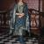 Teal-blue premium designer festive wear readymade suit