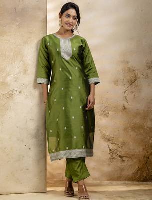 Mehendi premium designer festive wear readymade suit 3