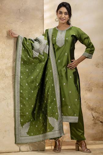 Mehendi premium designer festive wear readymade suit