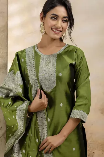 Mehendi premium designer festive wear readymade suit