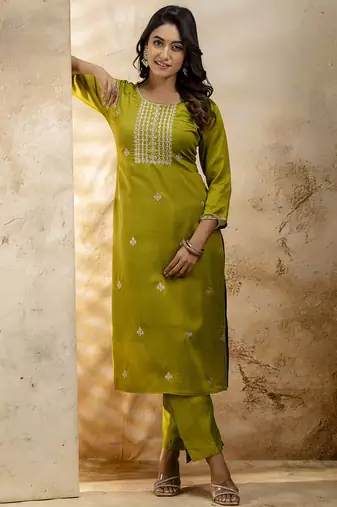 Mehendi premium designer festive wear readymade suit
