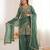 sea green silk blend  readymade suit with embroidery & sequence work