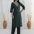 Green premium designer festive wear readymade suit