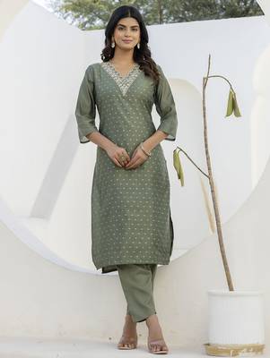 Mehendi premium designer festive wear readymade suit 3