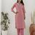 Pink premium designer festive wear readymade suit