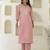 Pink premium designer festive wear readymade suit