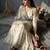 white&black silk blend  readymade suit with embroidery & sequence work