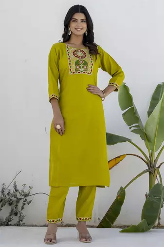 Lemon premium designer festive wear readymade suit