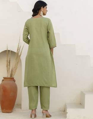 Pastel premium designer festive wear readymade suit 2