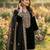black silk blend  readymade suit with embroidery & sequence work