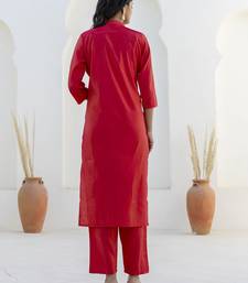 Rani-pink premium designer festive wear readymade suit