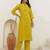 Yellow premium designer festive wear readymade suit