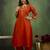 Mustard premium designer festive wear readymade suit