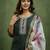 Green premium designer festive wear readymade suit