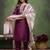 Purple premium designer festive wear readymade suit
