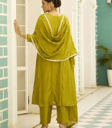 Lemon premium designer festive wear readymade suit