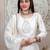White premium designer festive wear readymade suit